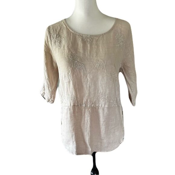 Lungo L’Arno Beige Linen Tunic |EUC| S - Picture 2 of 9